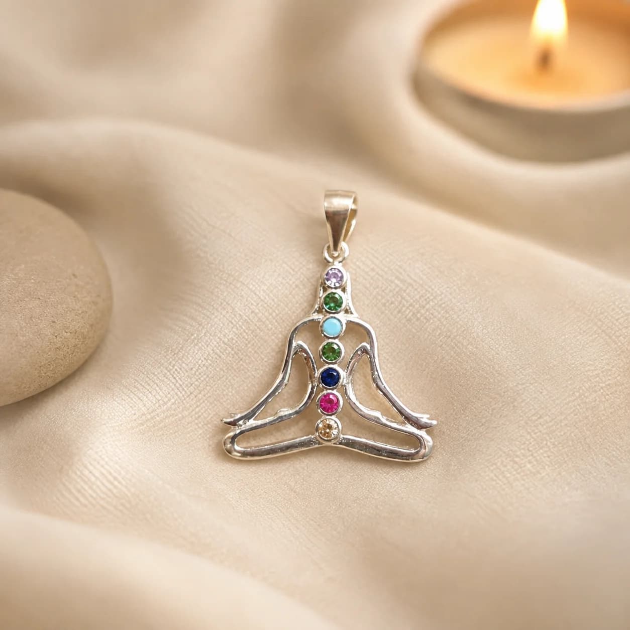 Dije Yoga 7 Chakras de Plata 925 – Ananda
