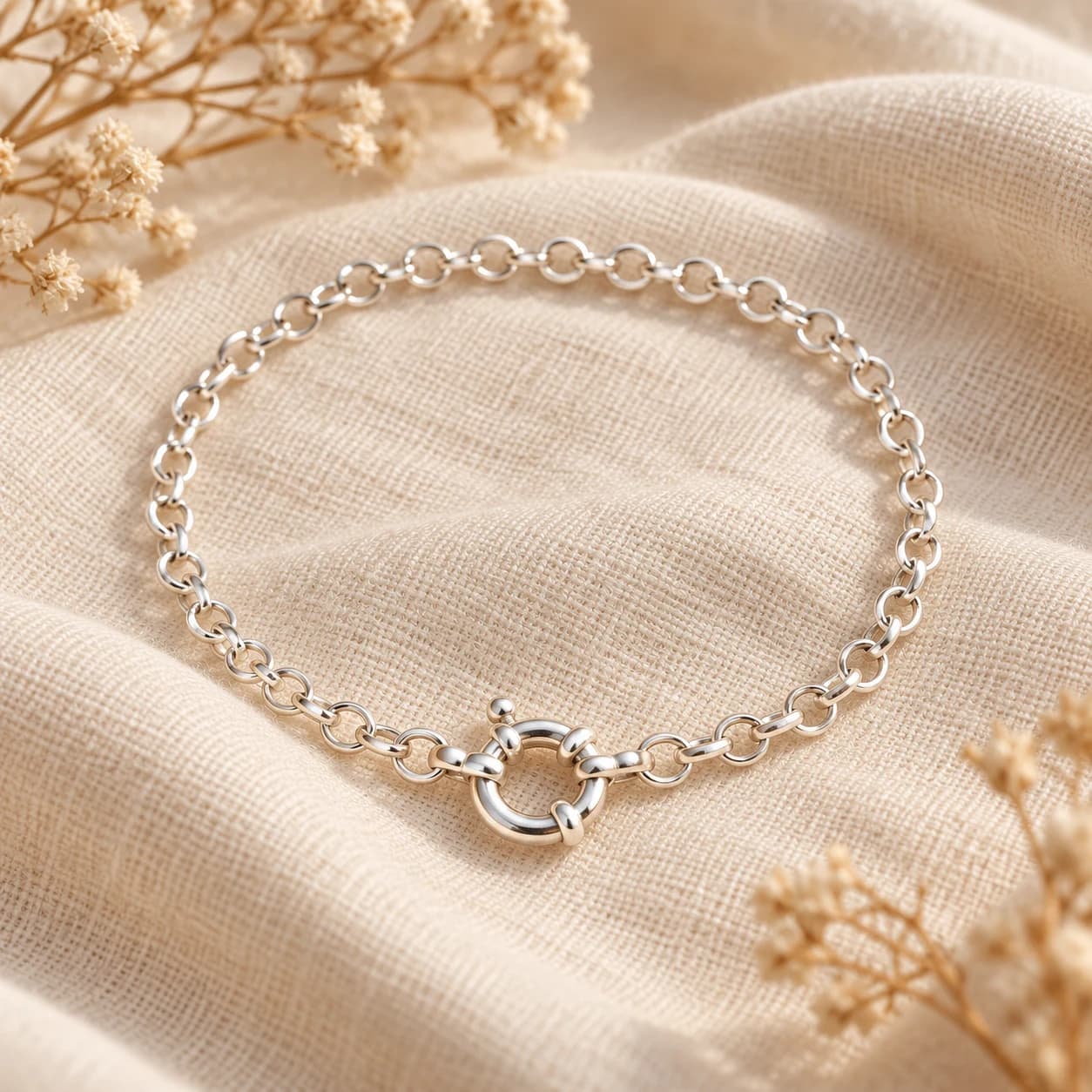 Pulsera de Plata 925 Roló y Cierre Marinero – Marea