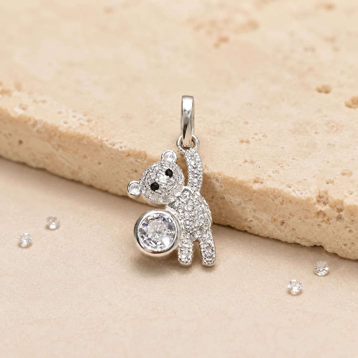 Dije Osito de Plata 925 con Cubic – Mimos
