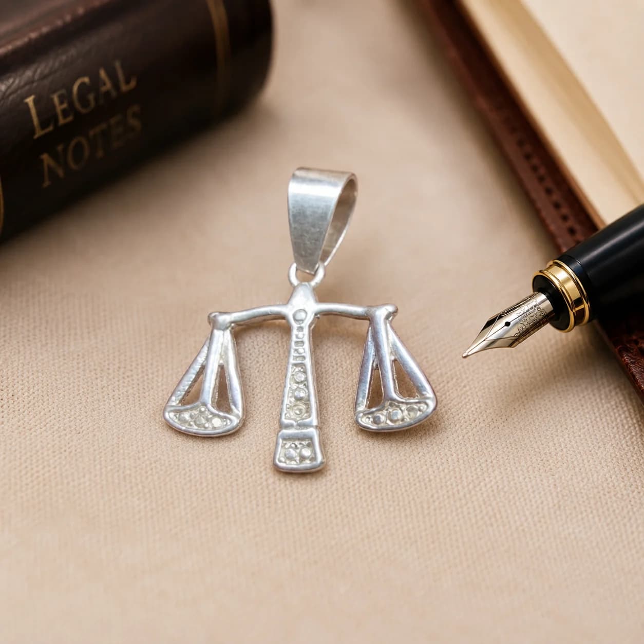 Dije Balanza de la Justicia de Plata 925 – Justitia