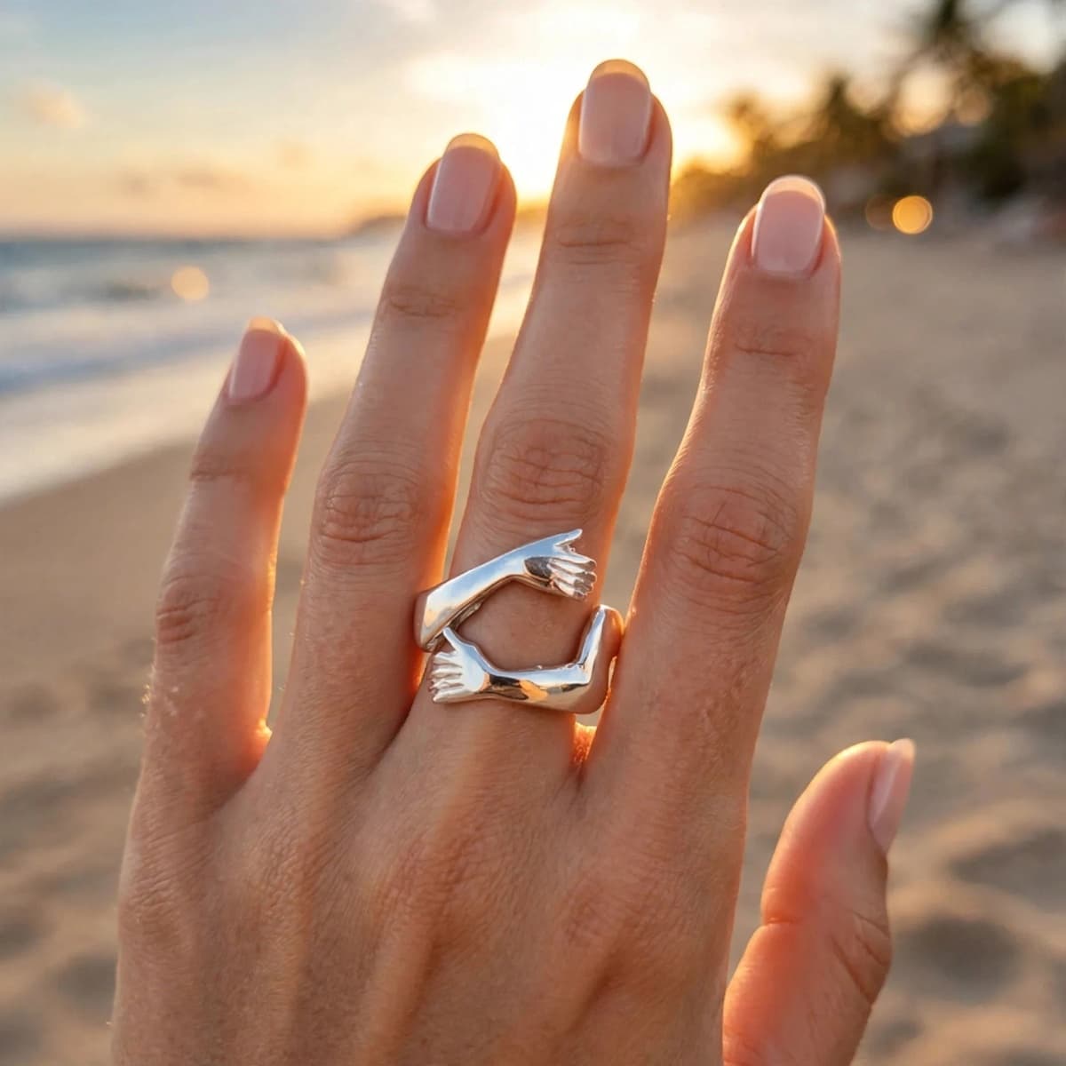 Anillo Abrazo Ajustable de Plata 925 – Refugio