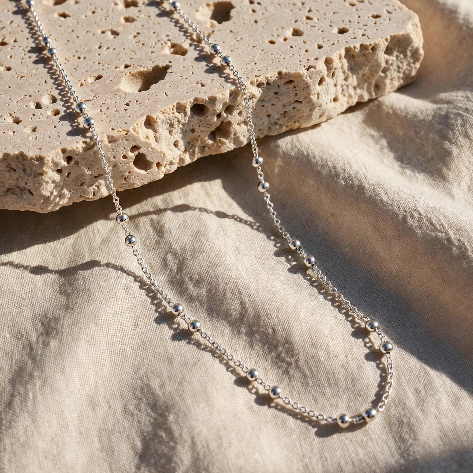 Collar de Plata 925 con Bolitas – Sfera